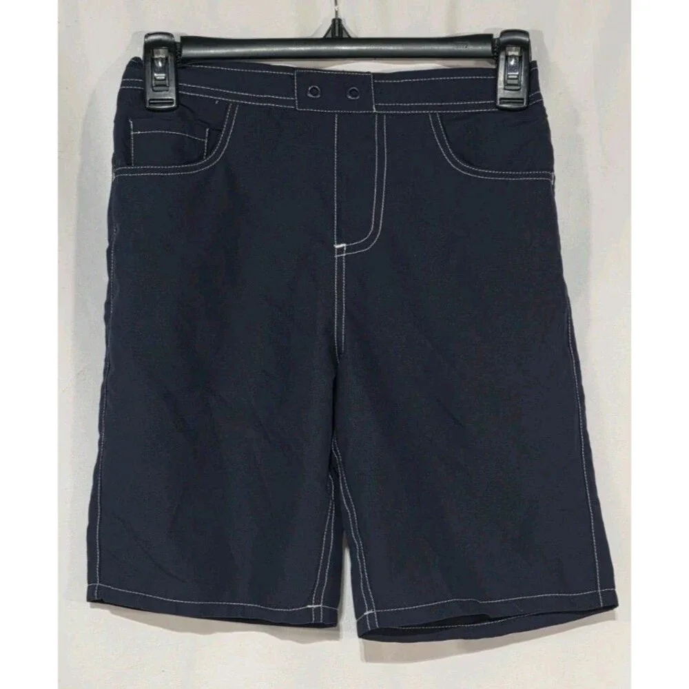 True Religion Mens Geno Swim Shorts Trunks Board Shorts Navy Blue Size M
